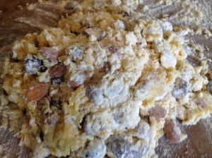 Place on surface and knead