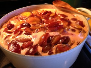 As it starts to boil, the mixture will foam