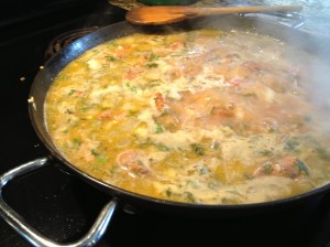 Simmer the strew for at least 2 hours