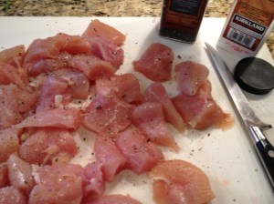 Sprinkle them with salt & pepper