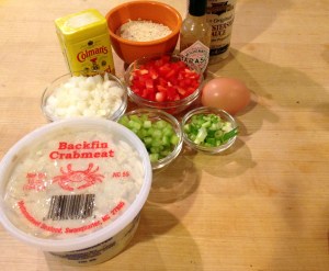 crab cake fixings